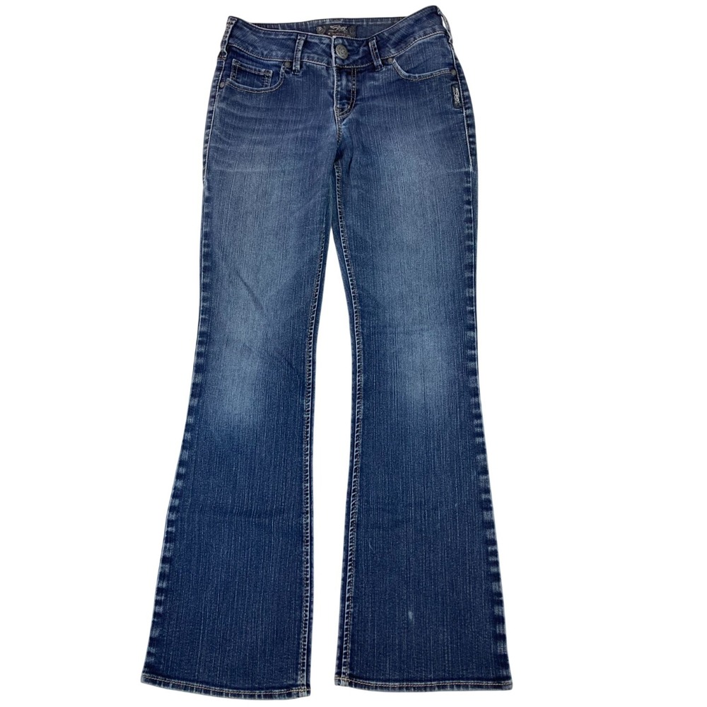 Silver Jeans Co Womens Suki Slim Boot Cut‎ Denim Mid Rise 26/30